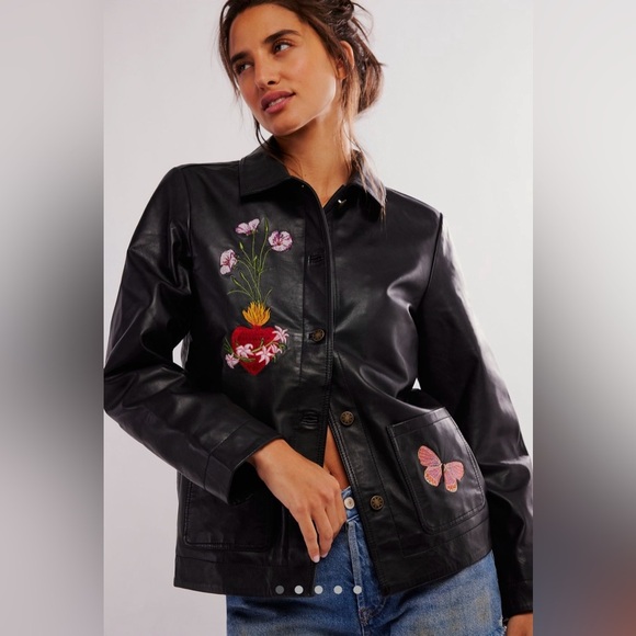 Free People Jackets & Blazers - Free People Juliette Leather Jacket